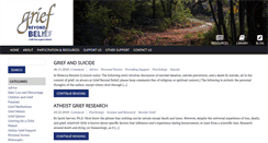 Desktop Screenshot of griefbeyondbelief.org